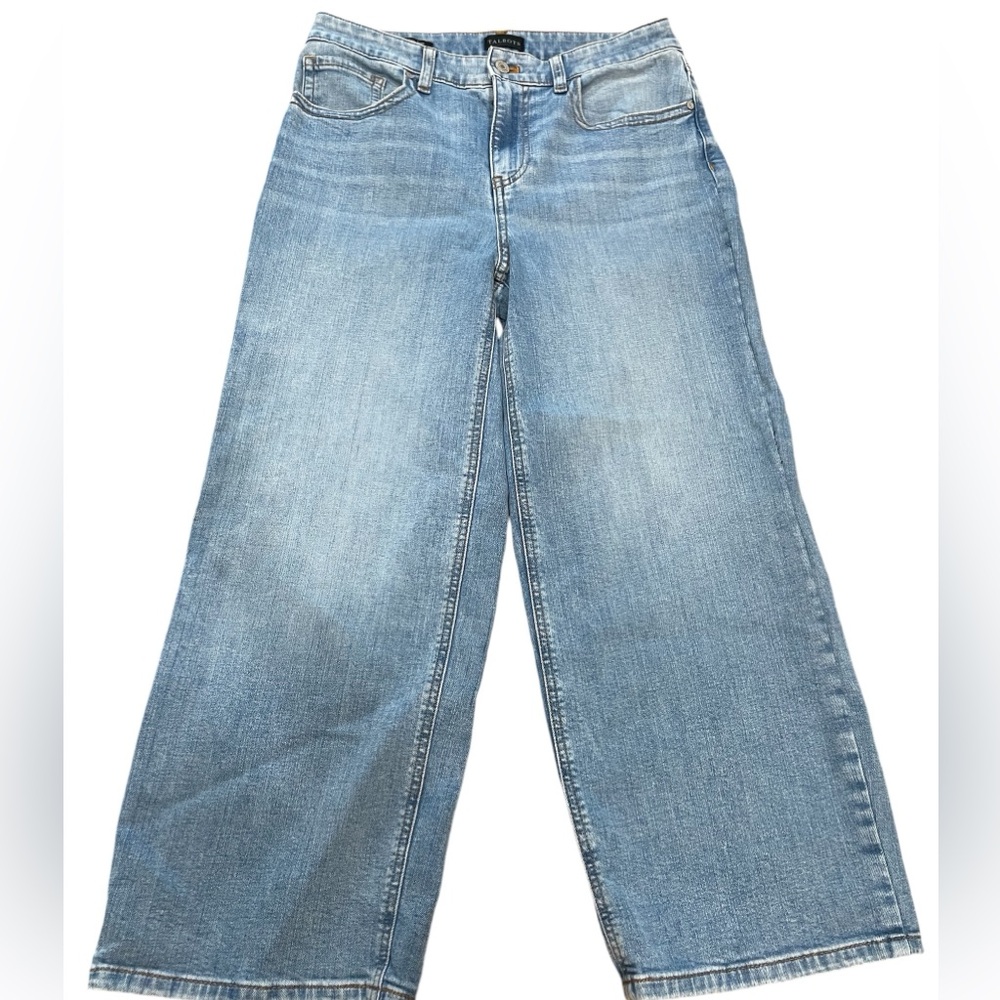 Talbots WIDE LEG CROP JEANS - MAUI WASH Size 6